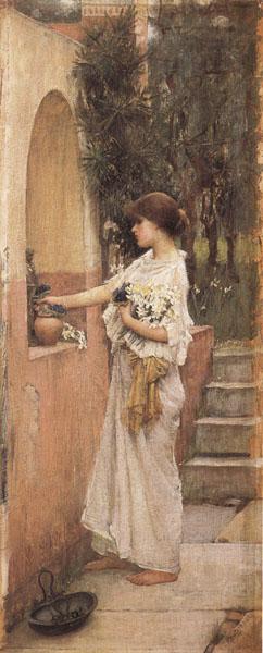 John William Waterhouse A Roman Offering oil painting picture